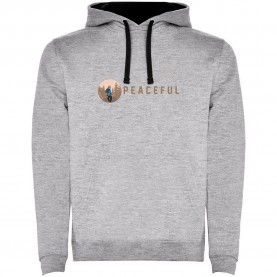 суичър,мъжки,пуловери,kruskis,peaceful,two,colour,hoodie,heather,grey,black,(grey)