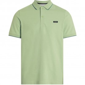 мъжки,блузи,с,яка,calvin,klein,stretch,pique,tipping,short,sleeve,polo,quiet,green,(green)