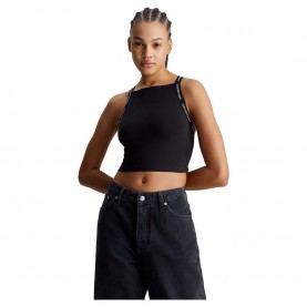 дънки,дамски,топове,calvin,klein,jeans,logo,elastic,strappy,sleeveless,top,black,(ck,black)