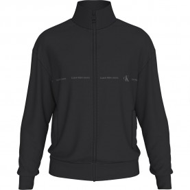 блуза,мъжки,пуловери,calvin,klein,jeans,logo,repeat,full,zip,sweatshirt,black