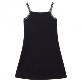 дънки,детски,поли,и,рокли,calvin,klein,jeans,logo,tape,strap,punto,sleeveless,short,dress,black