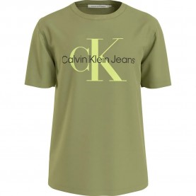 Тениска Calvin klein jeans Seasonal Monogram short sleeve T-shirt - Green (Dark Juniper) тениска,мъжки,тениски,calvin,klein,jeans,seasonal,monogram,short,sleeve,t,shirt,green,(dark,juniper)