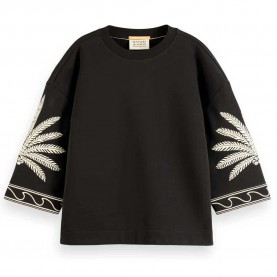 блуза,дамски,блузи,scotch,&,soda,177276,sweatshirt,black