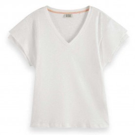 тениска,дамски,тениски,scotch,&,soda,177325,short,sleeve,t,shirt,white