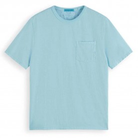 тениска,мъжки,тениски,scotch,&,soda,garment,dye,pocket,short,sleeve,t,shirt,blue,(washed,neon,blue)