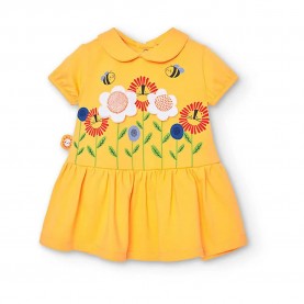 рокля,детски,поли,и,рокли,boboli,128023,dress,yellow,(sunflower)