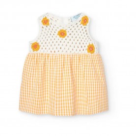 рокля,детски,поли,и,рокли,boboli,128056,sleeveless,dress,yellow,(checks)