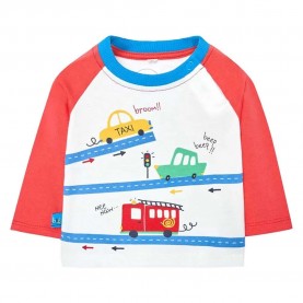 тениска,детски,тениски,boboli,148137,long,sleeve,t,shirt,multicolor,(off,white)