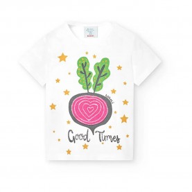 тениска,детски,тениски,boboli,298009,short,sleeve,t,shirt,multicolor,(white)