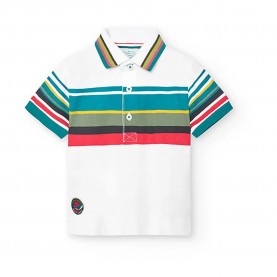 детски,блузи,с,яка,boboli,318125,short,sleeve,polo,multicolor,(white)