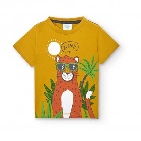 тениска,детски,тениски,boboli,328137,short,sleeve,t,shirt,yellow,(mustard)