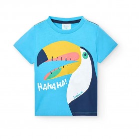 тениска,детски,тениски,boboli,398044,short,sleeve,t,shirt,blue,(turquoise)