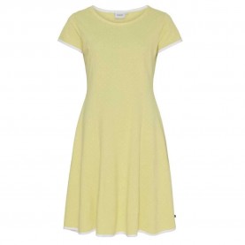 рокля,дамски,поли,и,рокли,sea,ranch,dot,short,sleeve,long,dress,yellow,(pineapple)
