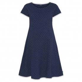 рокля,дамски,поли,и,рокли,sea,ranch,dot,short,sleeve,long,dress,sr,navy,white,(blue)