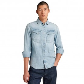 Риза с дълъг ръкав G-Star D23616-D252 long sleeve shirt - Blue (Sun Faded Blue Mist) риза,с,дълъг,ръкав,мъжки,ризи,g,star,d23616,d252,long,sleeve,shirt,blue,(sun,faded,blue,mist)
