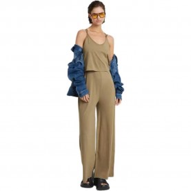 гащеризон,дамски,гащеризони,g,star,spaghetti,strap,loose,fit,jumpsuit,beige
