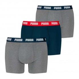 боксерки,мъжко,бельо,puma,everyday,boxers,3,units,grey,navy,red,combo,(multicolor)