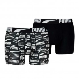 боксерки,мъжко,бельо,puma,printed,boxers,2,units,multicolor,(black,black)