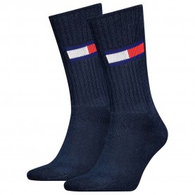 чорапи,мъжки,чорапи,tommy,hilfiger,flag,crew,socks,2,pairs,dark,navy,(blue)