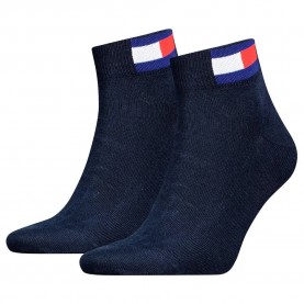 чорапи,мъжки,чорапи,tommy,hilfiger,flag,quarter,short,socks,2,pairs,dark,navy,(multicolor)