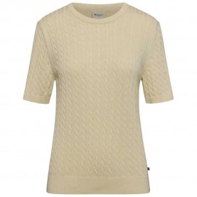тениска,дамски,тениски,redgreen,171612405,019,serena,cable,short,sleeve,t,shirt,beige,(off,white)