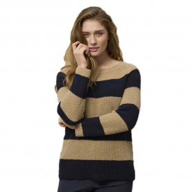 тениска,дамски,тениски,redgreen,kimberly,long,sleeve,t,shirt,beige,blue,(mid,sand,stripe)