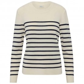 тениска,дамски,тениски,redgreen,kirsty,long,sleeve,t,shirt,off,white,stripe,(beige)