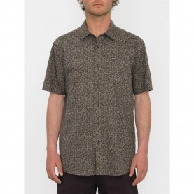 Риза с къс ръкав Volcom Stone Mash short sleeve shirt - Brown (Stealth) риза,с,къс,ръкав,дамски,ризи,мъжки,ризи,volcom,stone,mash,short,sleeve,shirt,brown,(stealth)