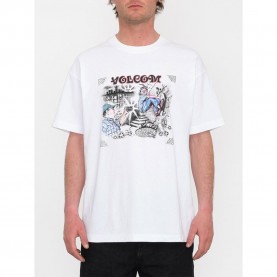 тениска,мъжки,тениски,volcom,street,keutchi,short,sleeve,crew,neck,t,shirt,white