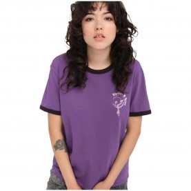тениска,дамски,тениски,volcom,truly,ringer,short,sleeve,t,shirt,purple,(deep,purple)