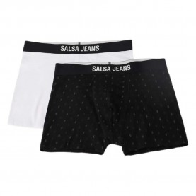 боксерки,мъжко,бельо,salsa,jeans,21007882,boxers,2,units,white,(white,black)