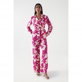 гащеризон,дамски,гащеризони,salsa,jeans,overall,with,notch,collar,jumpsuit,pink