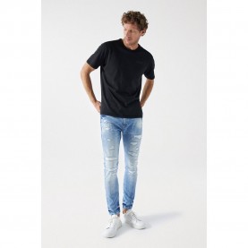 дънки,мъжки,панталони,salsa,jeans,pw,destroyed,slim,fit,jeans,blue