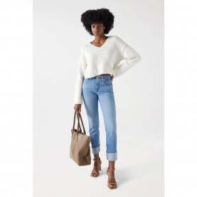 дънки,дамски,панталони,salsa,jeans,secret,slim,with,sparkling,detail,jeans,beige