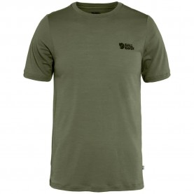 тениска,мъжки,тениски,fjällräven,abisko,wool,logo,short,sleeve,t,shirt,green,(laurel,green)