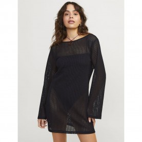 рокля,дамски,поли,и,рокли,jack,&,jones,grace,long,sleeve,midi,dress,black