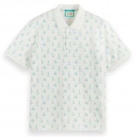 мъжки,блузи,с,яка,scotch,&,soda,175555,short,sleeve,polo,white