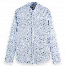 риза,с,дълъг,ръкав,мъжки,ризи,scotch,&,soda,allover,print,long,sleeve,shirt,blue
