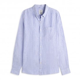 риза,с,дълъг,ръкав,мъжки,ризи,ecoalf,adan,long,sleeve,shirt,purple