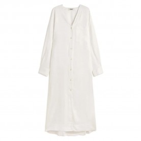 рокля,дамски,поли,и,рокли,ecoalf,apatite,long,sleeve,long,dress,white