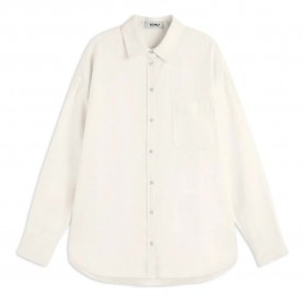 риза,с,дълъг,ръкав,дамски,блузи,дамски,ризи,ecoalf,daria,long,sleeve,shirt,beige,(off,white)