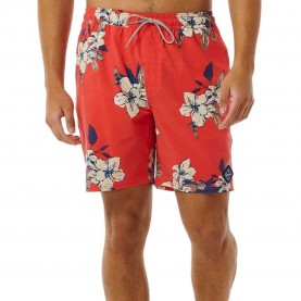 Бански гащета Rip curl Aloha Hotel Volley swimming shorts - Multicolor (Hibiscus Red) бански,гащета,мъжки,бански,костюми,rip,curl,aloha,hotel,volley,swimming,shorts,multicolor,(hibiscus,red)