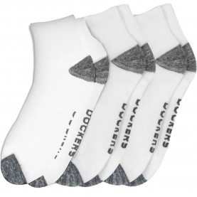 Чорапи Dockers Bas Quarter short socks 6 pairs - White (Lucent White) чорапи,мъжки,чорапи,дамски,чорапи,dockers,bas,quarter,short,socks,6,pairs,white,(lucent,white)