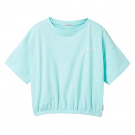тениска,детски,тениски,tom,tailor,cropped,printed,short,sleeve,t,shirt,blue,(soft,blue,lagoon)