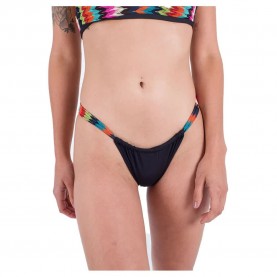 дамски,бански,костюми,hurley,chevron,cheeky,scoop,bikini,bottom,black,isla,multi,(black)
