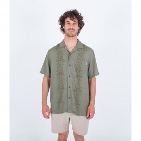 риза,с,къс,ръкав,мъжки,ризи,hurley,linen,rincon,camp,short,sleeve,shirt,green
