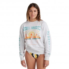 блуза,дамски,блузи,o´neill,beach,vintage,sweatshirt,white,melange,(white)