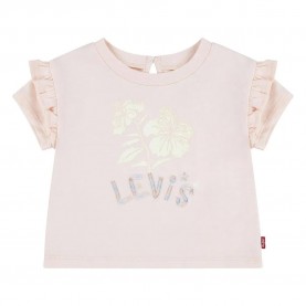тениска,мъжки,тениски,дамски,тениски,levi´s,®,hibiscus,ruffle,shoulder,short,sleeve,t,shirt,pink,(pale,peach)