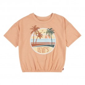 тениска,мъжки,тениски,дамски,тениски,levi´s,®,sunrise,elastic,bubble,short,sleeve,t,shirt,orange,(coral,sands)