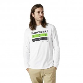 тениска,мъжки,тениски,fox,racing,kawasaki,stripes,premium,long,sleeve,t,shirt,white,(optic,white)